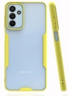 Newface Samsung Galaxy A04S Kılıf Platin Silikon - Sarı
