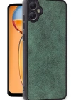 Newface Samsung Galaxy A05 Kılıf Aras Deri Kapak - Koyu Yeşil