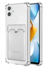 Newface Samsung Galaxy A05 Kılıf Kart Şeffaf Silikon - Şeffaf