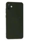 Newface Samsung Galaxy A05 Kılıf Nano içi Kadife Silikon - Koyu Yeşil