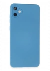 Newface Samsung Galaxy A05 Kılıf Nano içi Kadife Silikon - Mavi