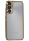 Newface Samsung Galaxy A05S Kılıf Razer Lensli Silikon - Gold