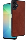 Newface Samsung Galaxy A06 Kılıf Aras Deri Kapak - Bordo