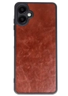Newface Samsung Galaxy A06 Kılıf Aras Deri Kapak - Bordo
