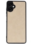 Newface Samsung Galaxy A06 Kılıf Aras Deri Kapak - Pudra