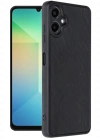 Newface Samsung Galaxy A06 Kılıf Aras Deri Kapak - Siyah