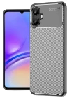 Newface Samsung Galaxy A06 Kılıf Auto Focus Karbon Kapak - Gri