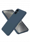 Newface Samsung Galaxy A06 Kılıf First Silikon - Lacivert