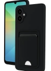 Newface Samsung Galaxy A06 Kılıf Kelvin Kartvizitli Silikon - Siyah