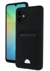 Newface Samsung Galaxy A06 Kılıf Kelvin Kartvizitli Silikon - Siyah