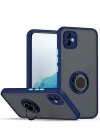 Newface Samsung Galaxy A06 Kılıf Montreal Yüzüklü Silikon Kapak - Lacivert