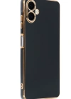 Newface Samsung Galaxy A06 Kılıf Volet Silikon - Siyah