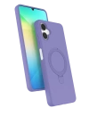 Newface Samsung Galaxy A06 Regal Magsafe Standlı Kapak - Lila