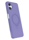 Newface Samsung Galaxy A06 Regal Magsafe Standlı Kapak - Lila