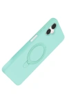 Newface Samsung Galaxy A06 Regal Magsafe Standlı Kapak - Su Yeşili