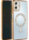 Newface Samsung Galaxy A07 4G Joke Simli Magneticsafe Kılıf - Gold