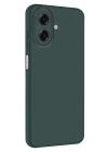 Newface Samsung Galaxy A07 4G Nano içi Kadife Silikon - K.Yeşil