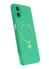 Newface Samsung Galaxy A07 4G Regal Magsafe Standlı Kapak - Yeşil