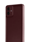 Newface Samsung Galaxy A07 4G Viera Silikon - Bordo