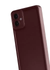 Newface Samsung Galaxy A07 4G Viera Silikon - Bordo