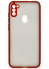 Newface Samsung Galaxy A11 Kılıf Montreal Silikon Kapak - Kırmızı