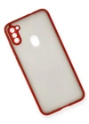 Newface Samsung Galaxy A11 Kılıf Montreal Silikon Kapak - Kırmızı