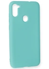 Newface Samsung Galaxy A11 Kılıf Nano içi Kadife Silikon - Turkuaz