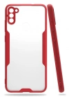 Newface Samsung Galaxy A11 Kılıf Platin Silikon - Kırmızı