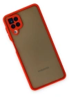 Newface Samsung Galaxy A12 Kılıf Montreal Silikon Kapak - Kırmızı