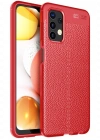 Newface Samsung Galaxy A13 4G Kılıf Auto Focus Kapak - Kırmızı