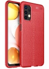 Newface Samsung Galaxy A13 4G Kılıf Auto Focus Kapak - Kırmızı