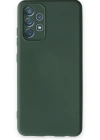 Newface Samsung Galaxy A13 4G Kılıf Nano içi Kadife Silikon - Koyu Yeşil