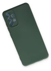 Newface Samsung Galaxy A13 4G Kılıf Nano içi Kadife Silikon - Koyu Yeşil