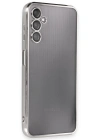 Newface Samsung Galaxy A14 4G Kılıf Razer Lensli Silikon - Gümüş