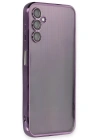 Newface Samsung Galaxy A14 4G Kılıf Razer Lensli Silikon - Mor