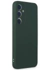 Newface Samsung Galaxy A15 4G Kılıf First Silikon - Koyu Yeşil