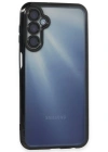 Newface Samsung Galaxy A15 4G Kılıf Razer Lensli Silikon - Siyah