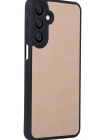 Newface Samsung Galaxy A16 5G Kılıf Aras Deri Kapak - Pudra