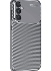 Newface Samsung Galaxy A16 5G Kılıf Auto Focus Karbon Kapak - Gri