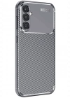 Newface Samsung Galaxy A16 5G Kılıf Auto Focus Karbon Kapak - Gri