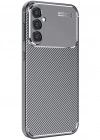 Newface Samsung Galaxy A16 5G Kılıf Auto Focus Karbon Kapak - Gri