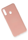 Newface Samsung Galaxy A20S Kılıf Nano içi Kadife Silikon - Pudra