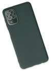 Newface Samsung Galaxy A22 Kılıf Lansman Glass Kapak - Koyu Yeşil