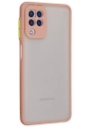 Newface Samsung Galaxy A22 Kılıf Montreal Silikon Kapak - Pembe