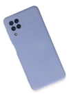 Newface Samsung Galaxy A22 Kılıf Nano içi Kadife Silikon - Lila