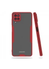 Newface Samsung Galaxy A22 Kılıf Platin Silikon - Kırmızı
