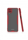 Newface Samsung Galaxy A22 Kılıf Platin Silikon - Kırmızı