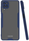 Newface Samsung Galaxy A22 Kılıf Platin Silikon - Lacivert