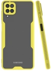 Newface Samsung Galaxy A22 Kılıf Platin Silikon - Sarı