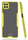 Newface Samsung Galaxy A22 Kılıf Platin Silikon - Sarı